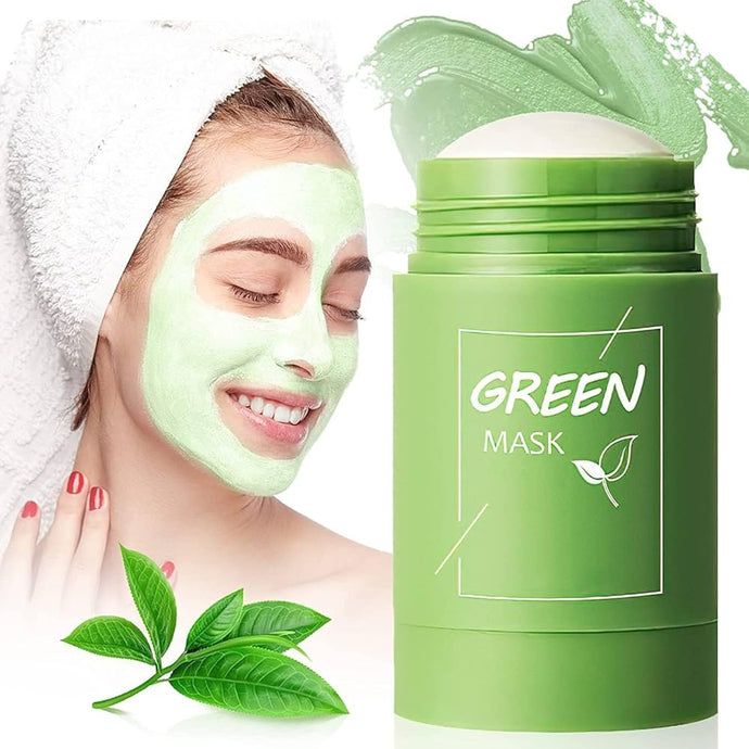 Green Tea Mask Stick,Green Tea Mask Stick Blackhead Remover, Green Tea Mask for Face (1PCS)